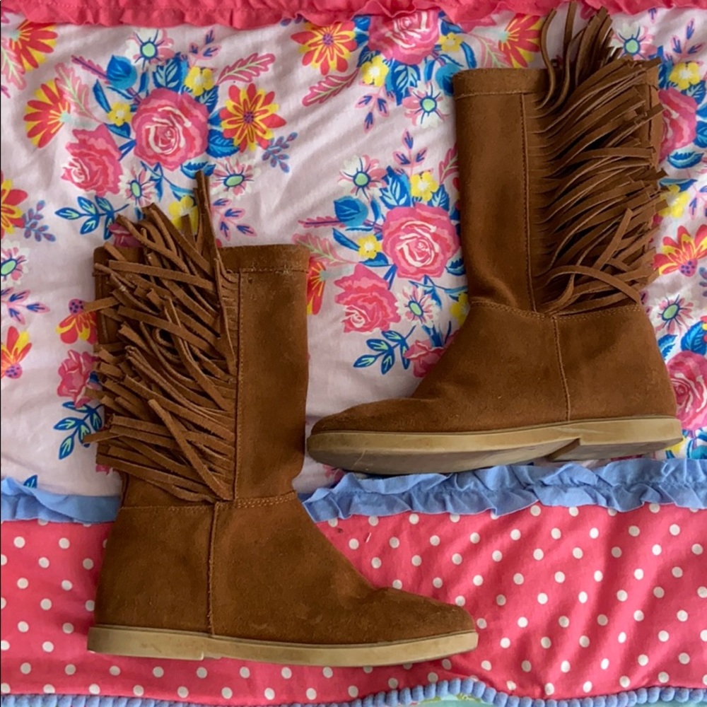 Tucker & Tate fringe little girl boots size 1